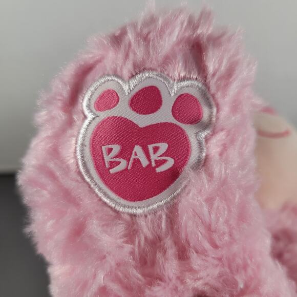 Build-A-Bear Workshop Lot of 2 Teddy Bears Pink & Beige Plush 16" Stuffed Toys - Picture 5 of 16